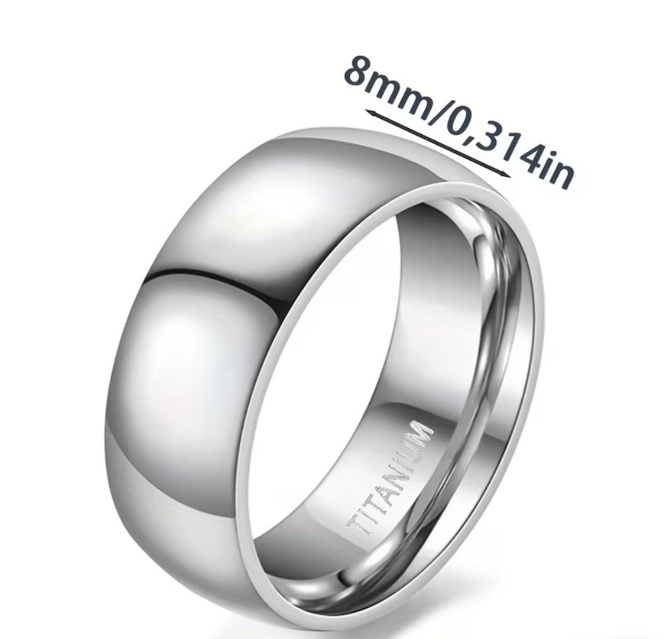 Titanium Unisex Wedding Band Ring- Regal Gifts