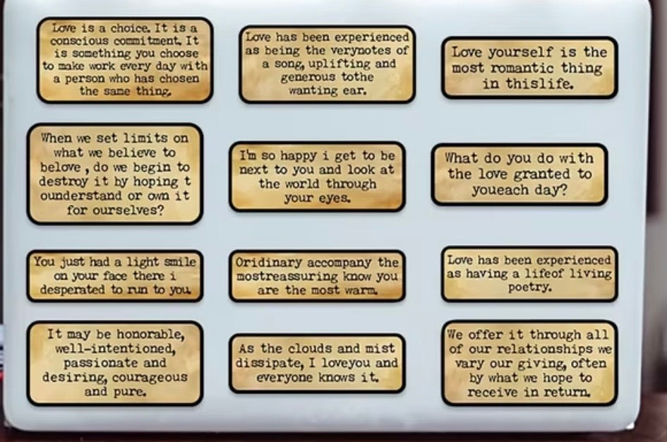 Words About Words- Refillable Notebook